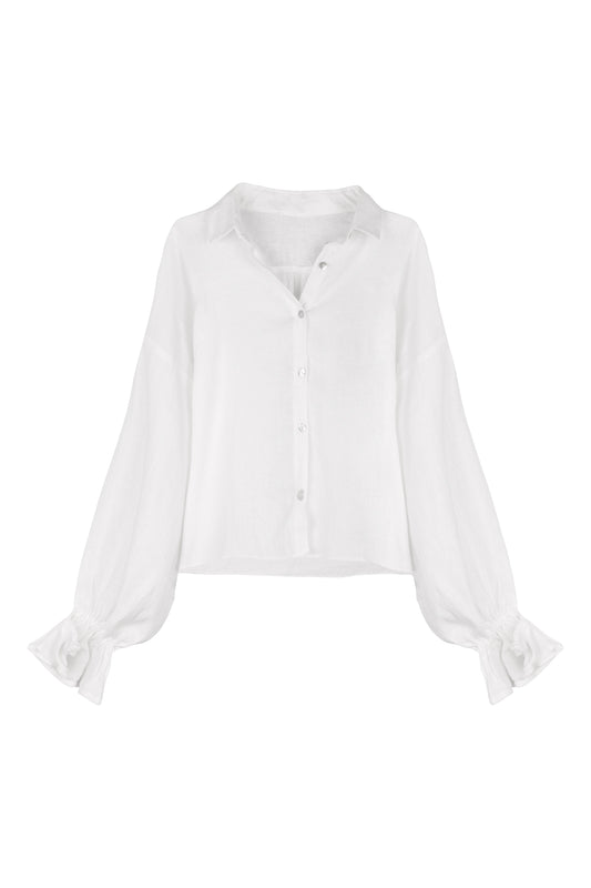 Nina linen shirt | Off-white